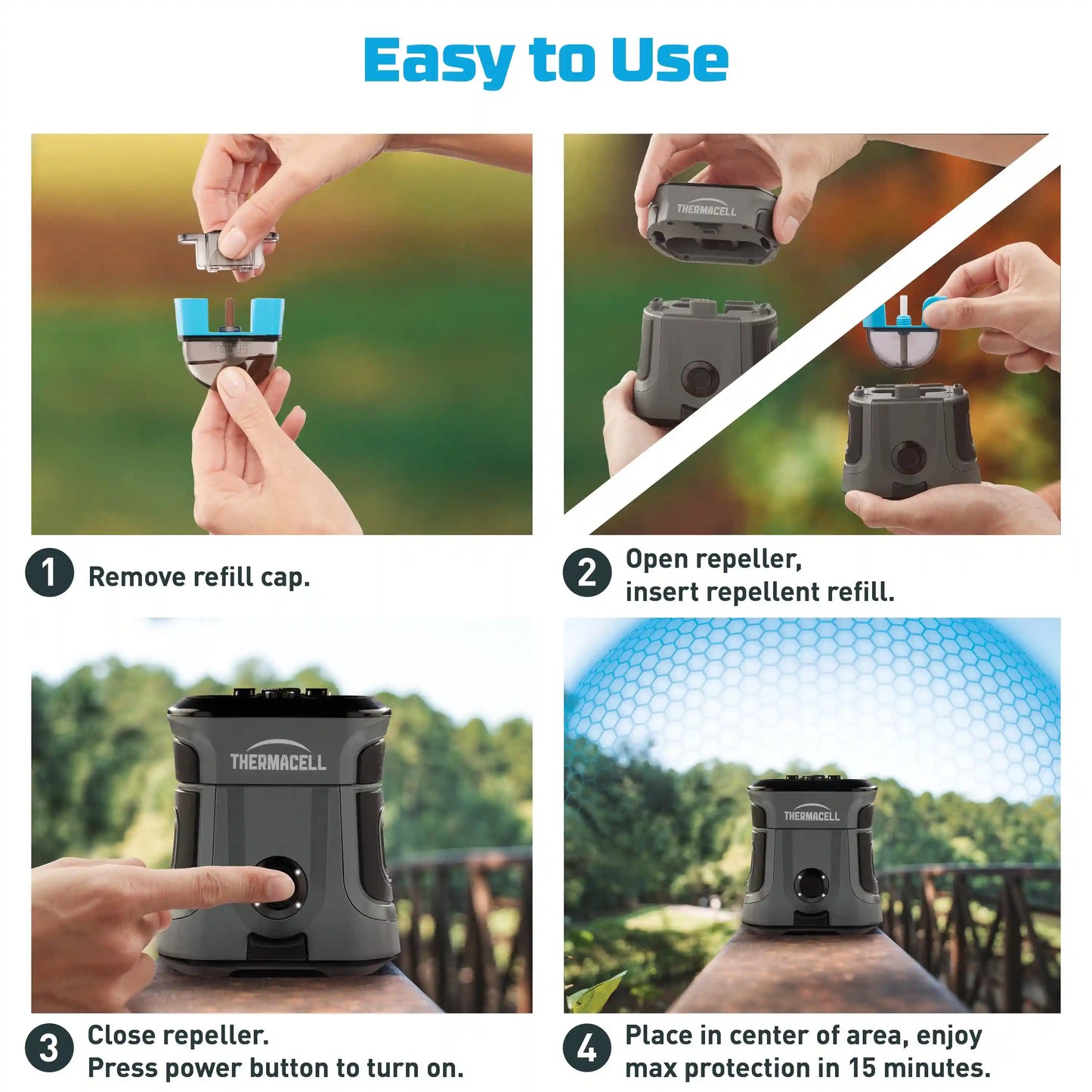 E-ZoneGuard Adventure 9Hr Rechargeable Mosquito Repeller (EX90)
