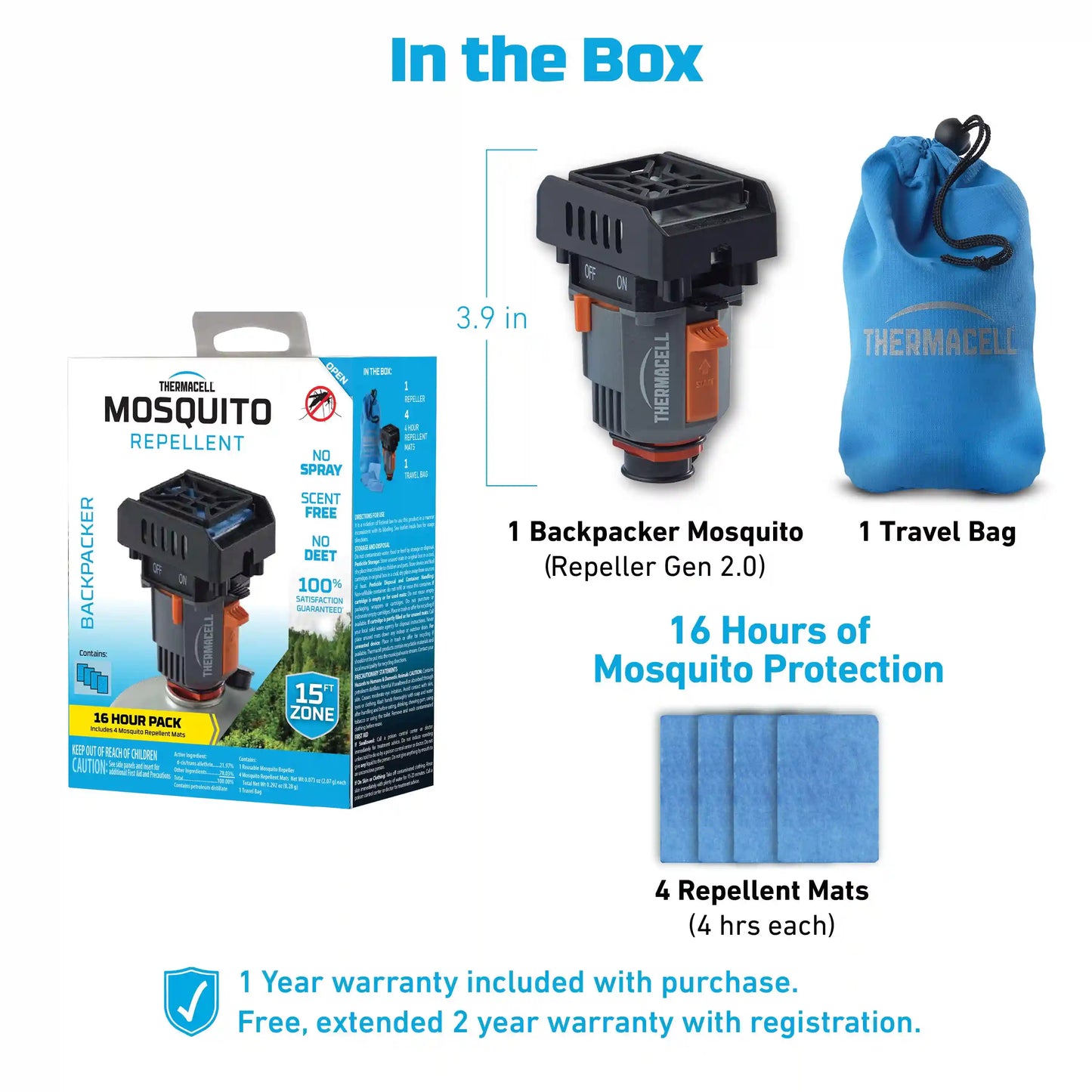Fuel-ZoneGuard Backpacker Mosquito Repeller