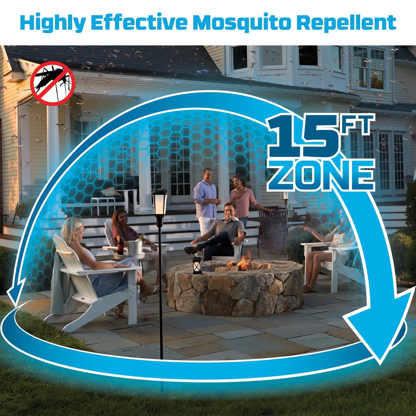 Patio Shield Mosquito Repeller Torch (Box)